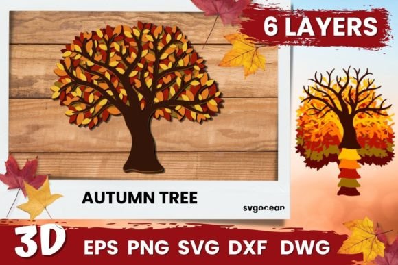 3D Autumn Tree SVG: A Graphic Design Asset for Seasonal Editorial and Web Publishing