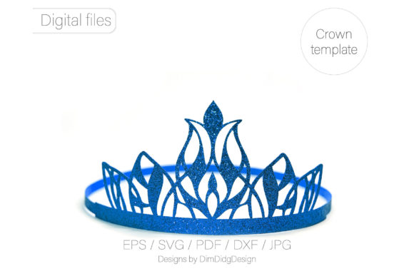 3D Crown Svg Princess Crown Svg Tiara for Handmade Creators