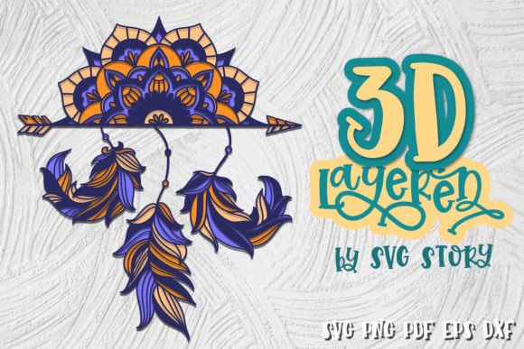 3D Dreamcatcher Mandala 13 SVG Design: A Review for Digital Sellers