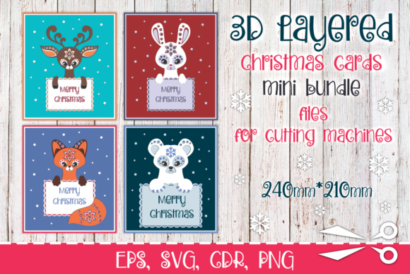 3D Layered Christmas Cards Bundle Review