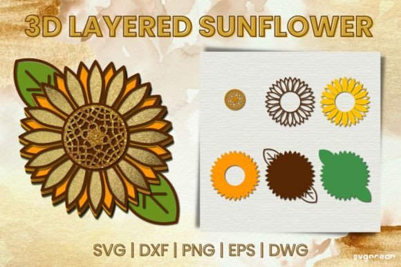 3D Sunflowers SVG Review for Real Crafting and Paper Flower Projects