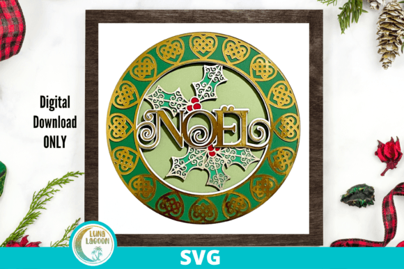 3D SVG for Christmas Shadow Box Designs
