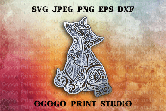 3D SVG Shapes: Layered Cats Mandala for Creative Projects