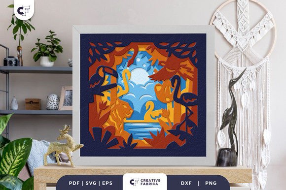 Animal in the Forest 3D SVG: A Layered Craft Asset for Creative Entrepreneurs