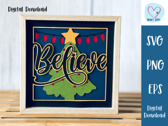 Believe 3D Shadow Box SVG Review for Commercial Use