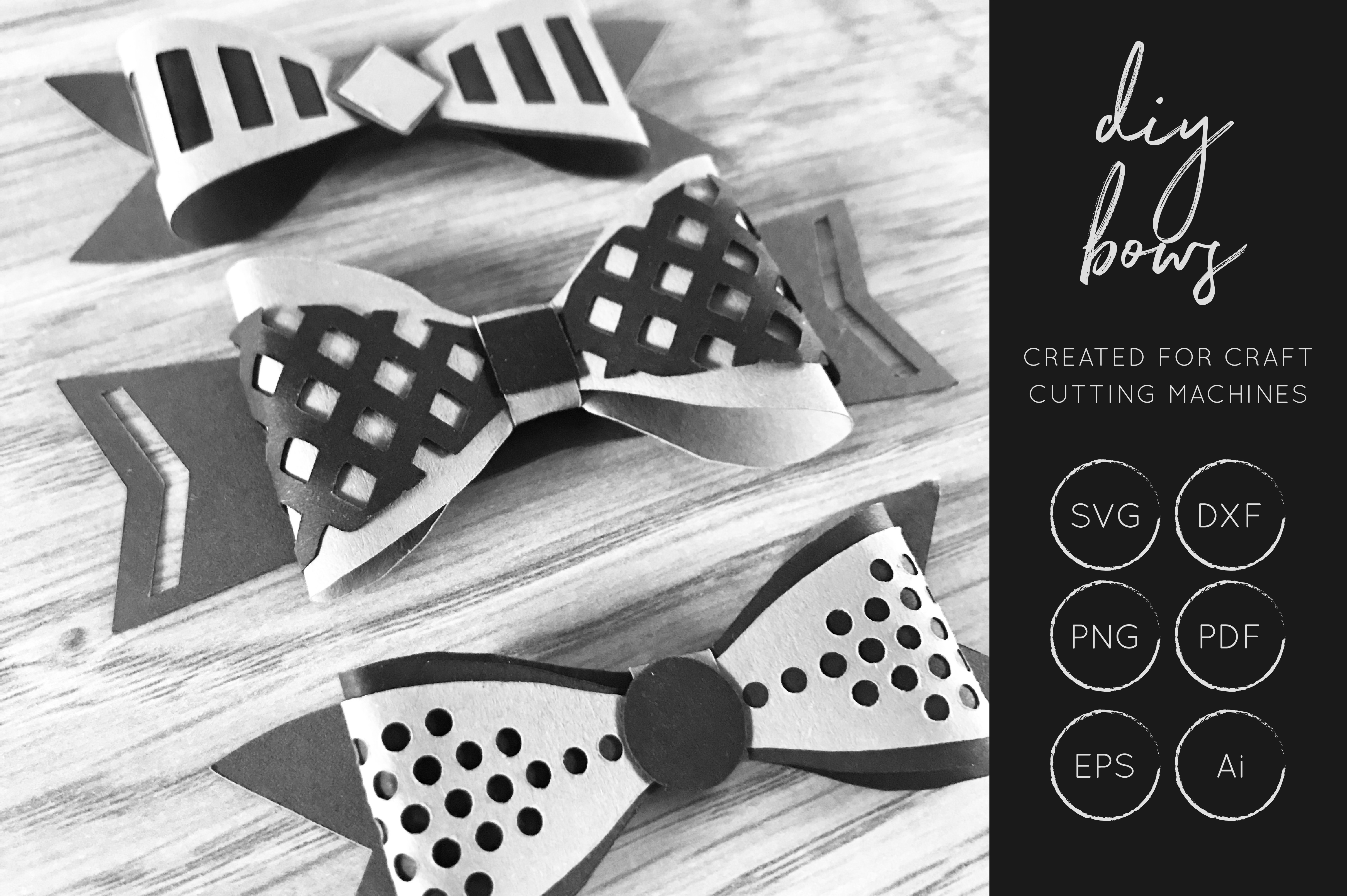 Cute DIY 3D Bow Cut Files for Handmade Projects