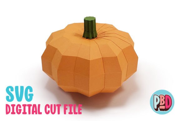 Mini Pumpkin 3D SVG for Seasonal Shapes and Creative Websites